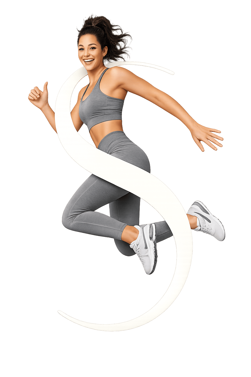 sokanti mergina reprezentuojanti Sportuoles bendruomene